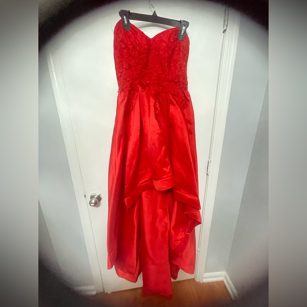 red gown